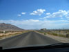 On my way out of Nellis AFB via the Hollywood Gate.  Kind of desolate looking, isn't it? And it's 113 degrees.  Oy.