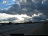 A storm is approaching the cool Las Vegas skyline