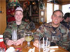 A lovely picture of me and Sgt Jenny at Applebee's during her going away luncheon